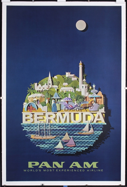 Pan Am - Bermuda by Ameijide. ca. 1950