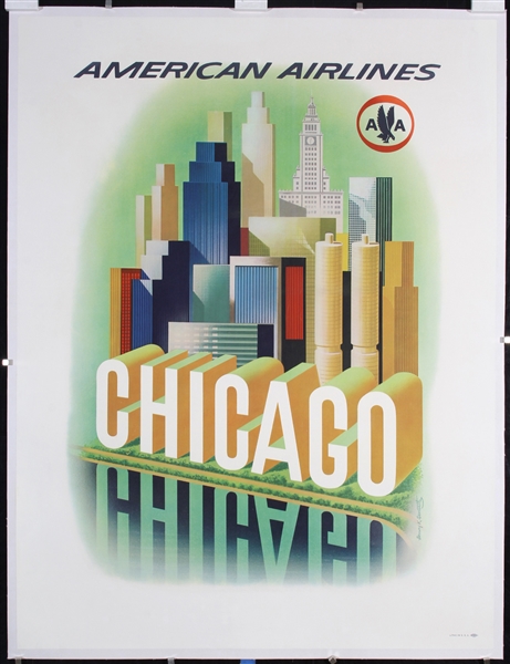 American Airlines - Chicago by Bencsath. ca. 1954