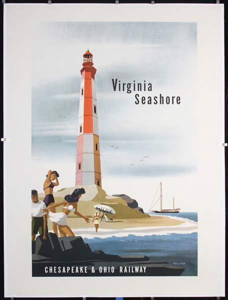 Virginia Seashore - Chesapeake & Ohio Railway by Bern Hill. ca. 1955