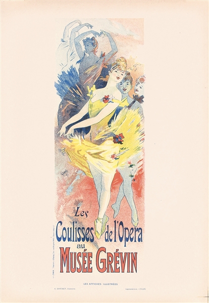 Les Coulisses de l´Opera au Musee Grevin (Les Affiches Ill.) by Jules Cheret, 1896