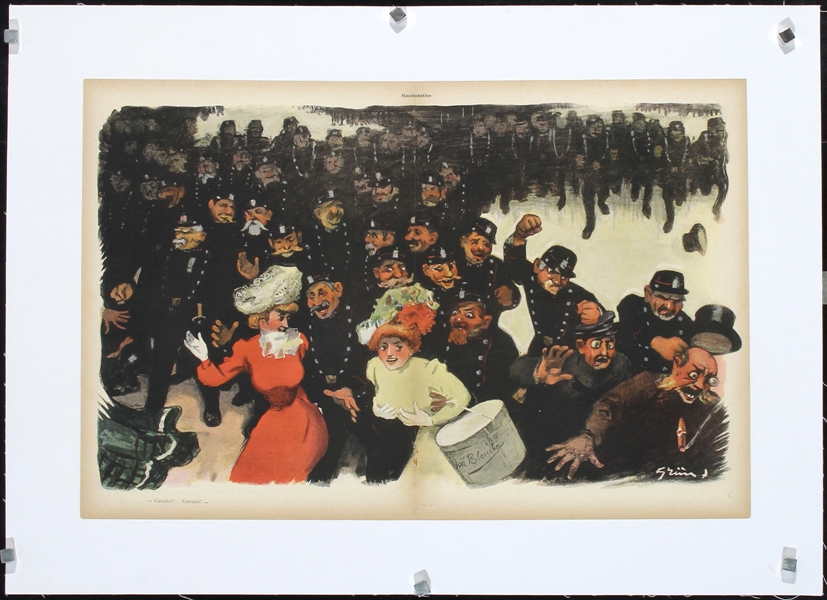 Manifestation - Circulez! Circulez! by Grün, ca. 1902