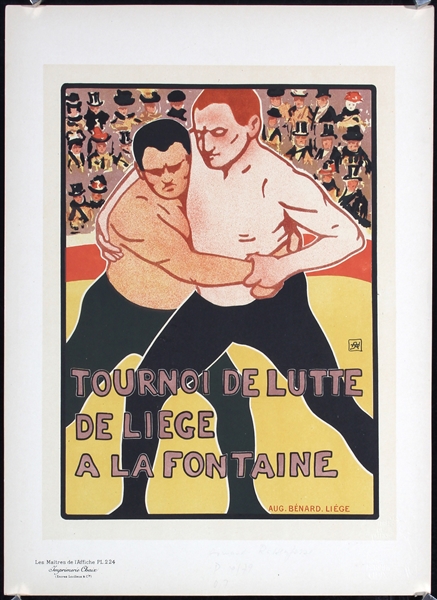 Tournoi de Lutte (Maitre) by Rassenfosse, 1900