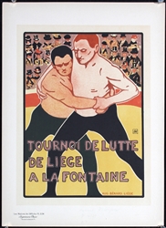 Tournoi de Lutte (Maitre) by Rassenfosse, 1900