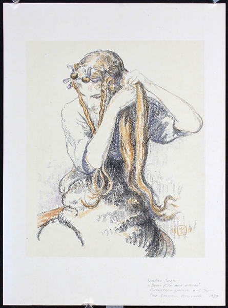 Walter Sauer (Jeune fille aux tresses) by Walter Sauer, 1930