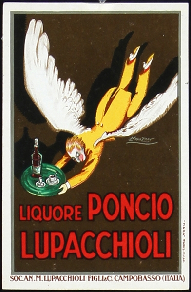 Liquore Poncio Lupacchioli (Postcard) by Achille Mauzan, ca. 1928