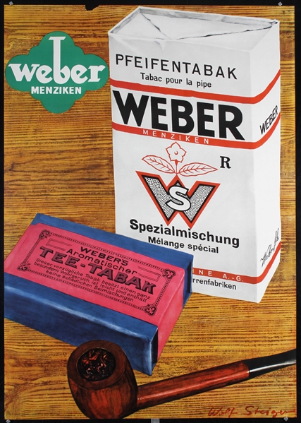 Weber Pfeifentabak by Steiger, 1956