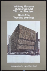 Whitney Museum of American Art (Mobil) by Christo, 1977