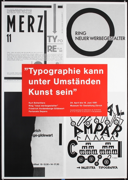 Typographie kann unter Umständen Kunst sein by Robert, 1991