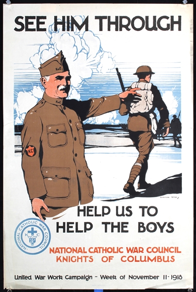 See him through - Help us help the boys by Burton Rice, 1918