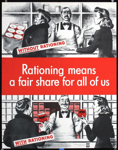 Rationing means a fair share for all of us, 1943