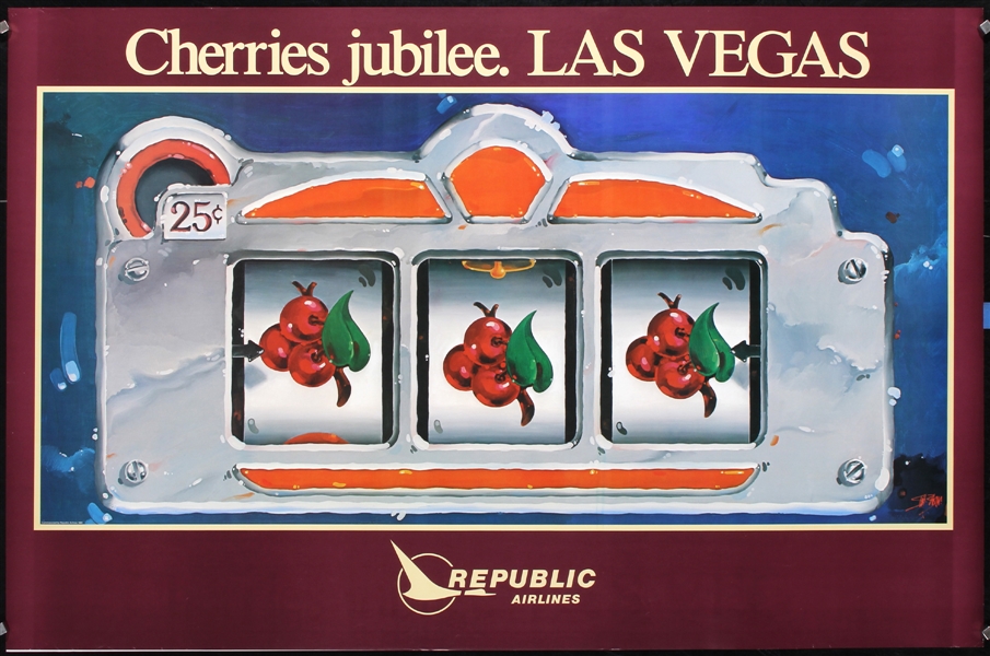 Republilc Airlines - Cherries Jubilee. Las Vegas, 1980