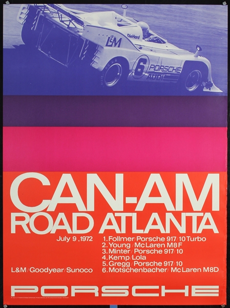 Porsche - Can-Am Road Atlanta by Strenger Studio, 1972