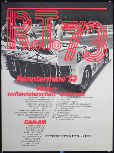 Porsche - Renntermine 73 by Lauster, 1973
