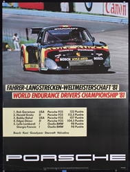 Porsche - World Endurance Drivers Championship by Strenger Studio, 1981