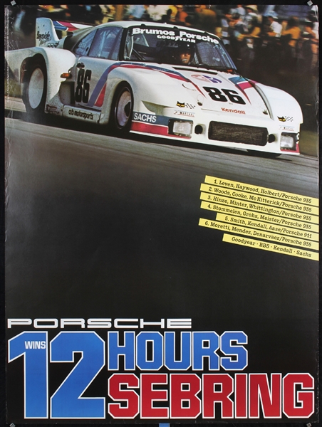 Porsche wins 12 Hours Sebring by Strenger Studio, 1981