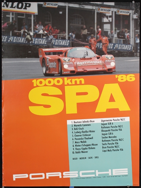 Porsche - Spa 86 by Strenger Studio, 1986