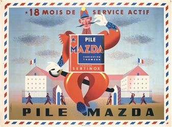 Pile Mazda (Battery) by Nathan, ca. 1947