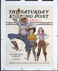 The Saturday Evening Post (Lasso Tricks) by Floyd Davis, 1939