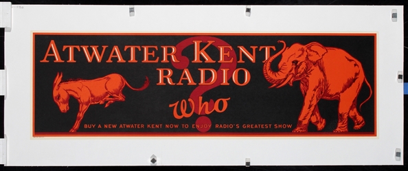 Atwater Kent Radio - Who?, 1928