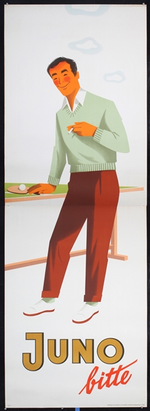 Juno bitte (Table Tennis) by Walter Müller, ca. 1956