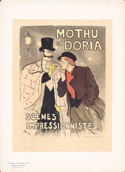 Mothu et Doria (Maitre) by Steinlen, 1896