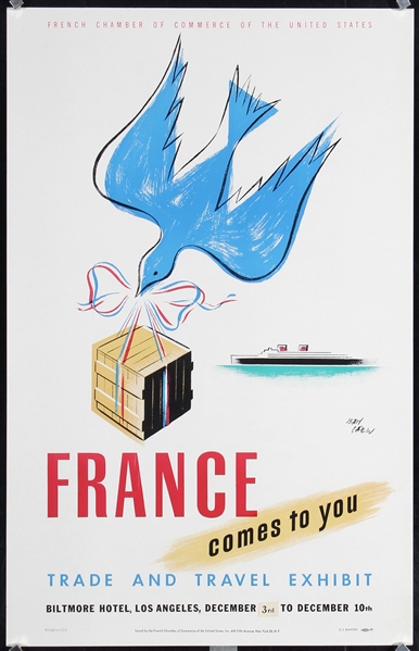 France come to you by Jean Carlu, ca. 1955