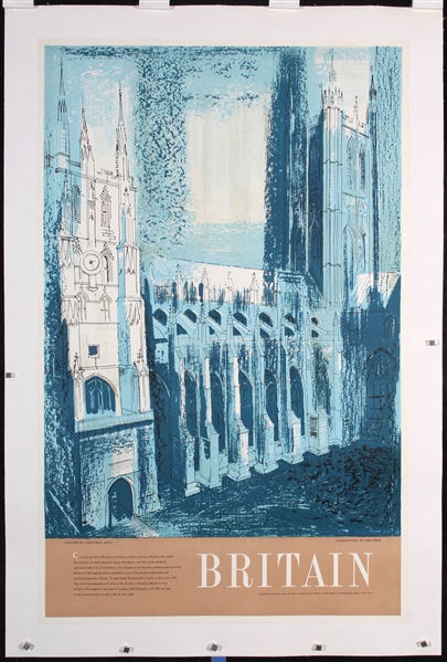 Britain - Canterbury Cathedral by John Piper, 1956