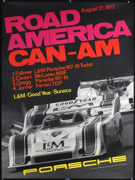 Porsche - Road America Can-Am by Erich Strenger (Studio), 1972