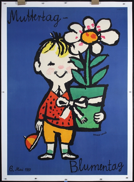 Muttertag - Blumentag by Herbert Leupin, 1951
