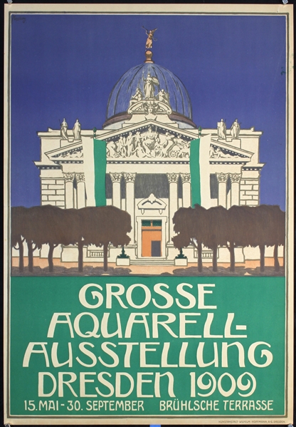 Aquarell-Ausstellung Dresden by Merseburg, 1909