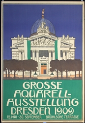 Aquarell-Ausstellung Dresden by Merseburg, 1909
