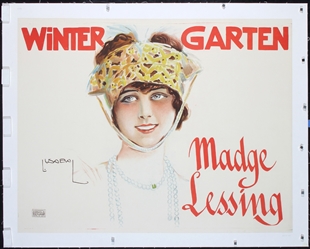 Winter-Garten - Madge Lessing by Usabal y Hernandez, ca. 1912