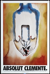 Absolut Clemente (Hand-signed) by Francesco Clemente, 1999