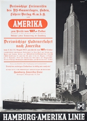 HAPAG - Ferienreisen nach Amerika by Etbauer, Paul Theodor  1892 - 1975, 1934