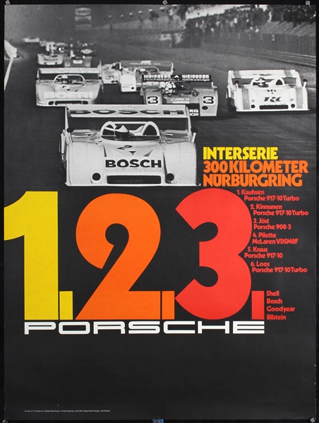 Porsche - 1. 2. 3. Nürburgring by Erich Strenger (Studio), 1973