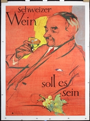 Schweizer Wein  by Hans Falk, 1952