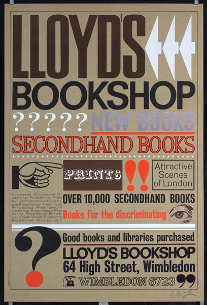 Lloyds Bookshop by Peter Gee, ca. 1975