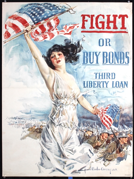 Fight or Buy Bonds - Third Liberty Loan by Howard Chandler Christy, 1917