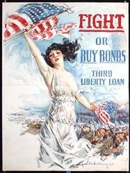 Fight or Buy Bonds - Third Liberty Loan by Howard Chandler Christy, 1917