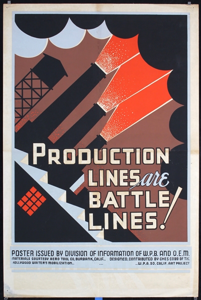 Production Lines are Battle Lines by Chester Cobb, ca. 1942