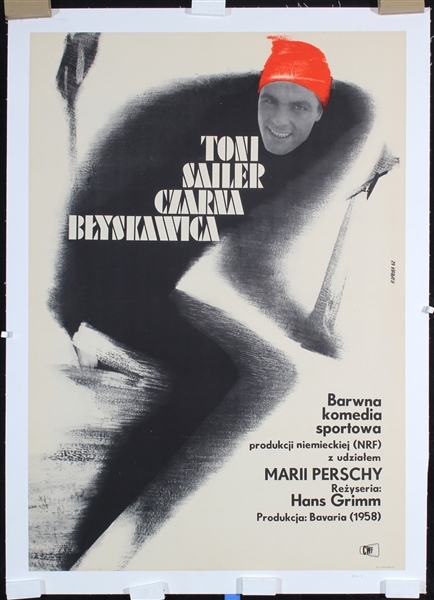 Toni Sailer czarna blyskawica by Roman Opalka, 1962