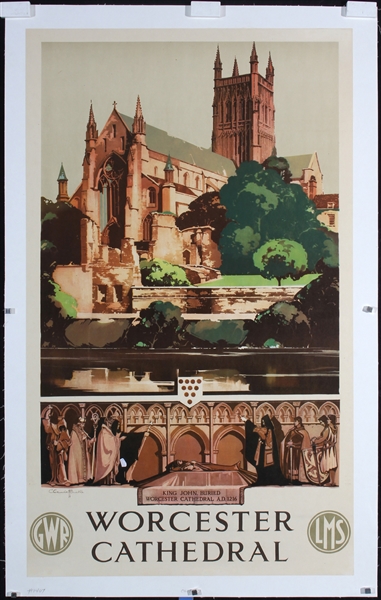 Worcester Cathedral by Claude Buckle, ca. 1932