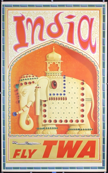 TWA - India by David Klein, ca. 1958