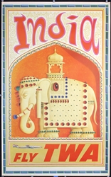 TWA - India by David Klein, ca. 1958