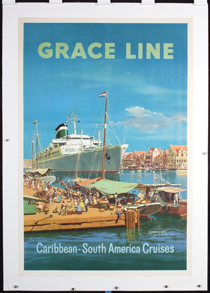 Grace Line - Curacao by C.G. Evers, 1957