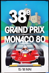 38e Grand Prix Monaco by Jacques Grognet. 1980