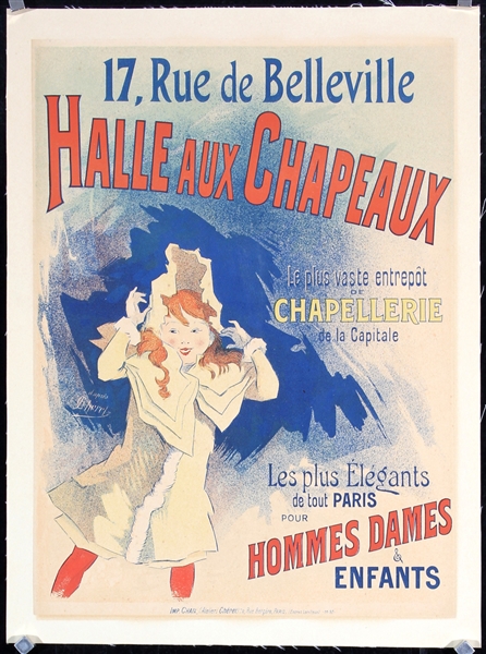 Halle aux Chapeaux by Jules  Chéret, 1897