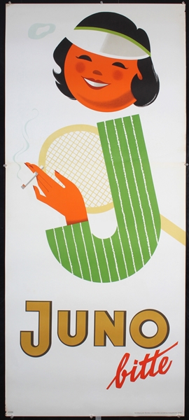 Juno bitte (Tennis) by Walter Müller, ca. 1956