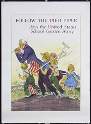Follow the Pied Piper - United States School Garden Army by Maginel Barney, ca. 1915