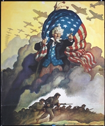 Buy War Bonds (Uncle Sam - 3 Partial Posters) by Newell Convers Wyeth, 1942